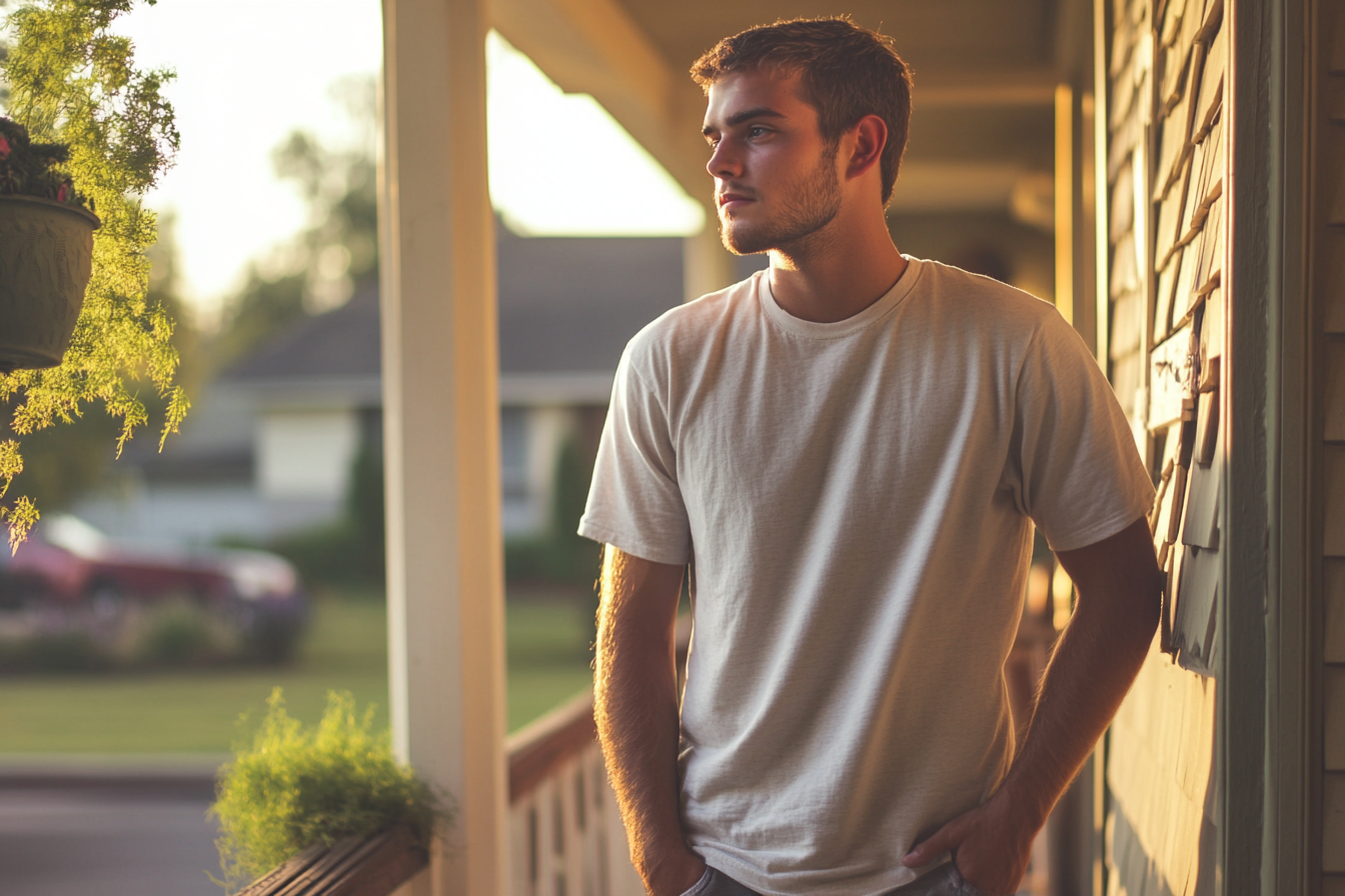 A man on a porch | Source: No source