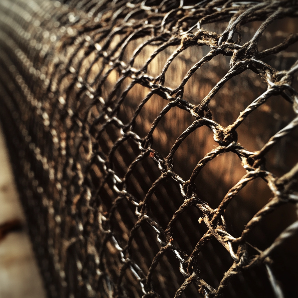 A close up of chicken wire mesh | Source: No source