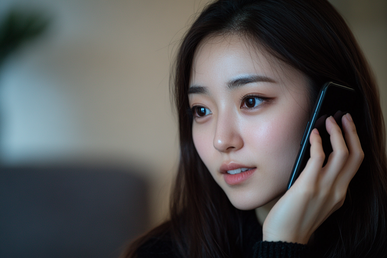 A woman speaking on her cell phone | Source: No source