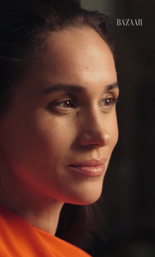 Meghan Markle as seen from a video clip dated November 19, 2025. | Source: Instagram/harpersbazaarus