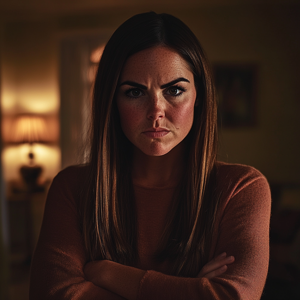 An annoyed woman with her arms crossed | Source: no source