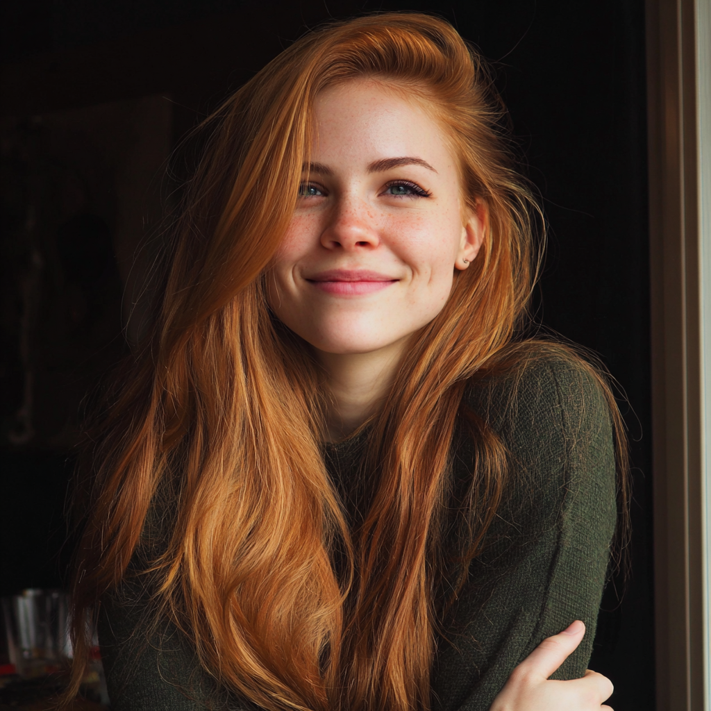 A smiling woman standing with crossed arms | Source: No source