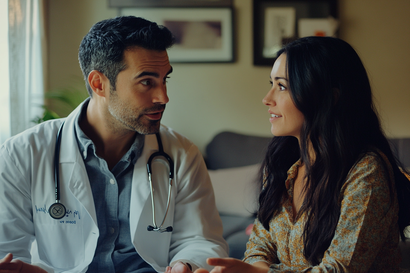 Doctor talking to his wife | Source: no source