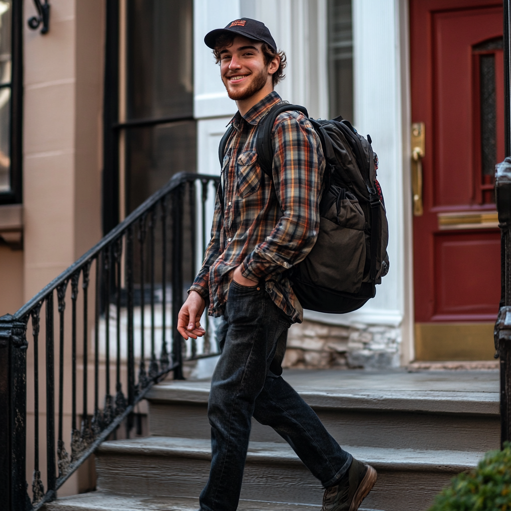 A man leaving for work | Source: No source