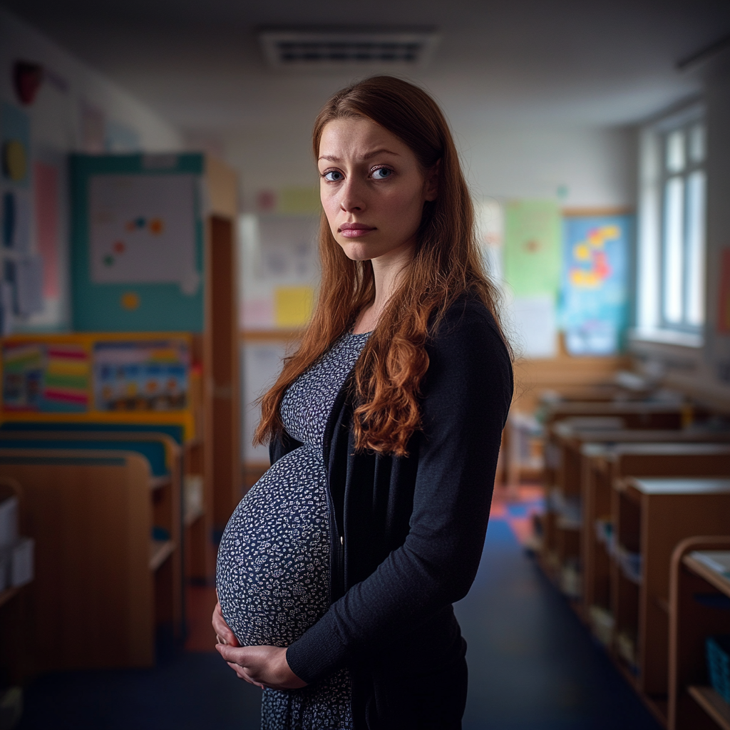 A sad pregnant woman | Source: no source