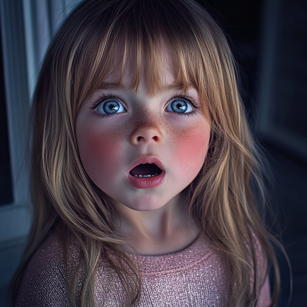 A little girl shaken to her core | Source: no source