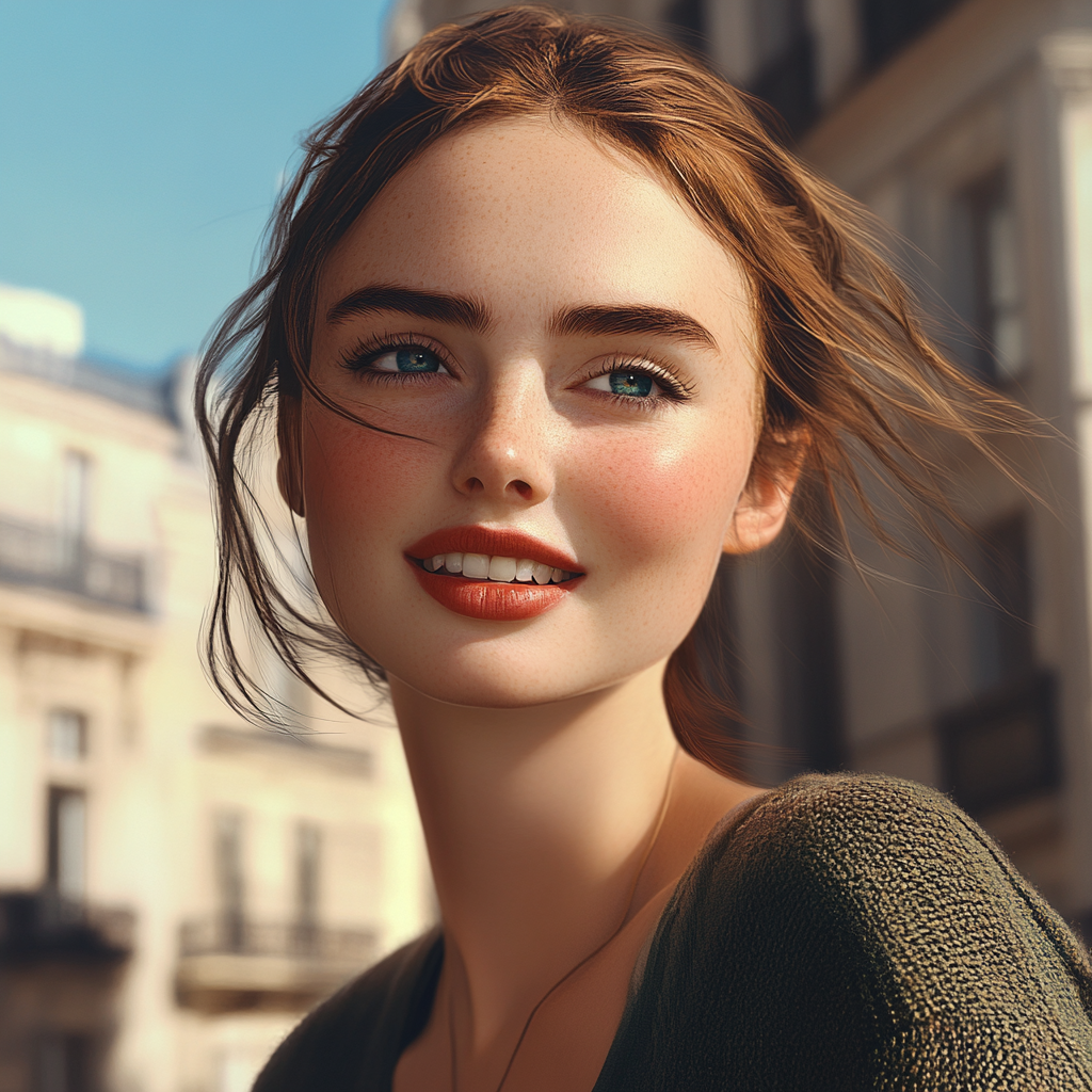 A cheerful woman smiling | Source: no source