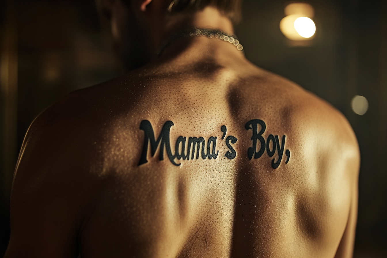 A man with a tattoo on his back | Source: Midjourney