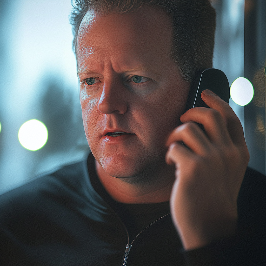 A man talking to his daughter-in-law on the phone | Source: no source