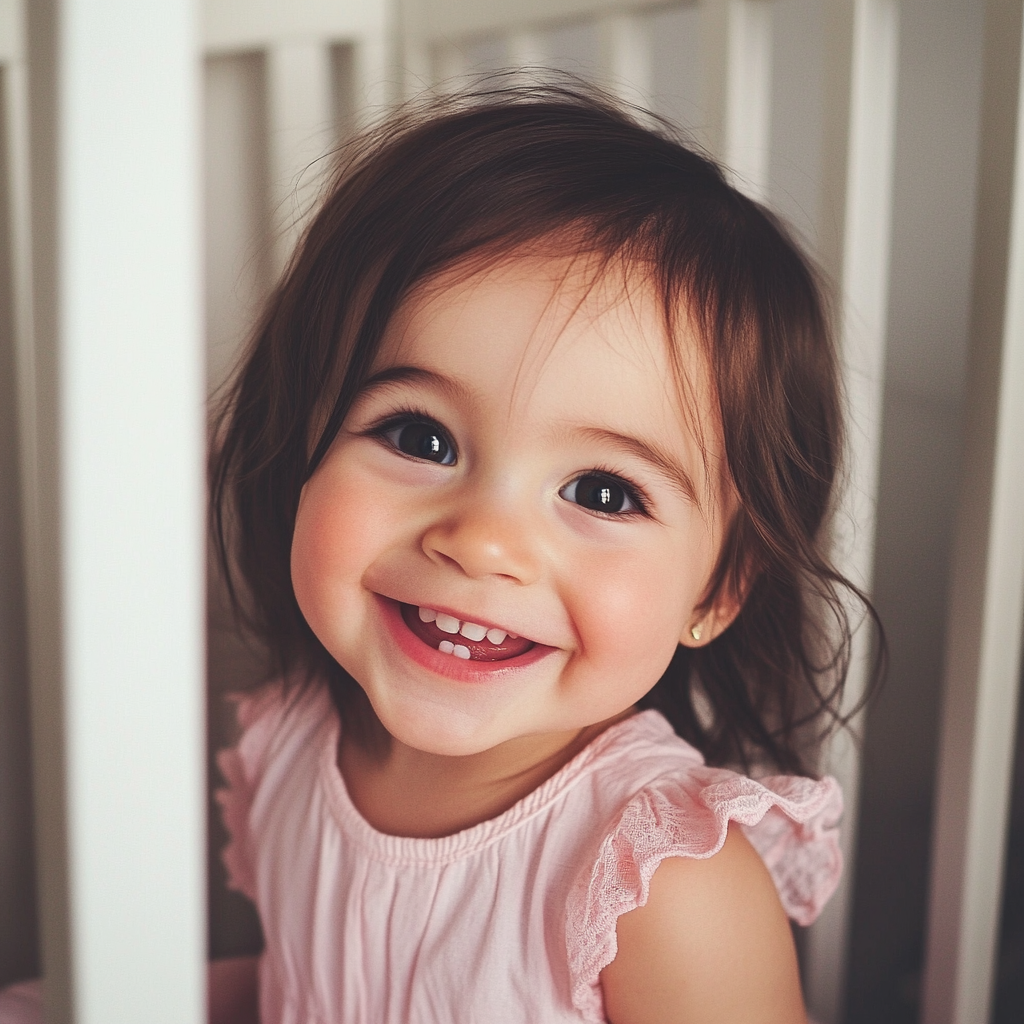 A smiling baby girl | Source: no source