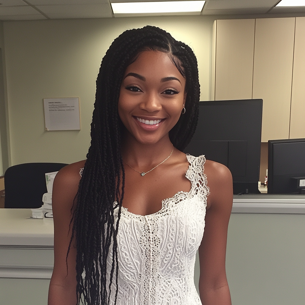 A smiling woman | Source: No source