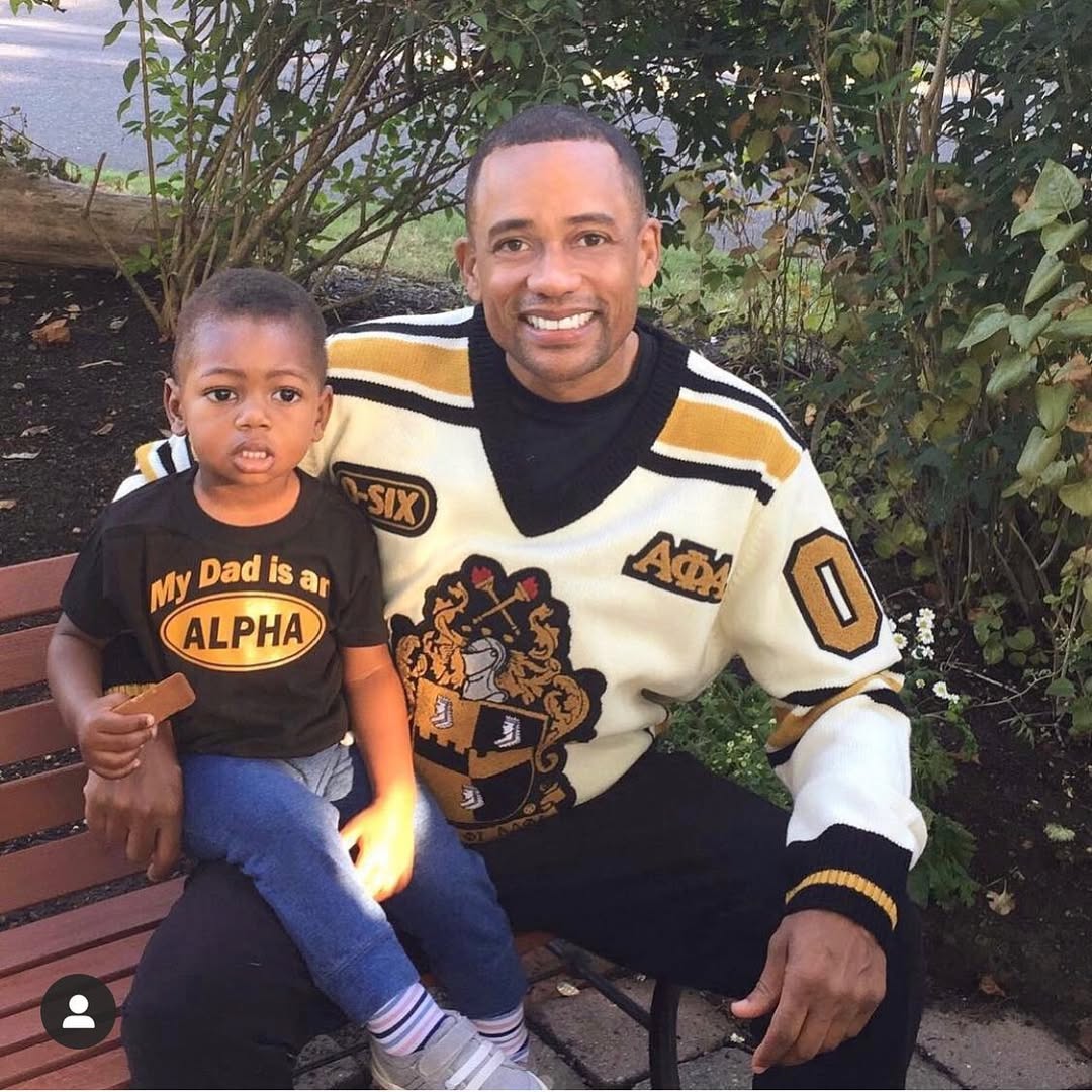 Hill Harper with his son, Pierce, from a post dated December 4, 2020. | Source: Instagram/hillharper