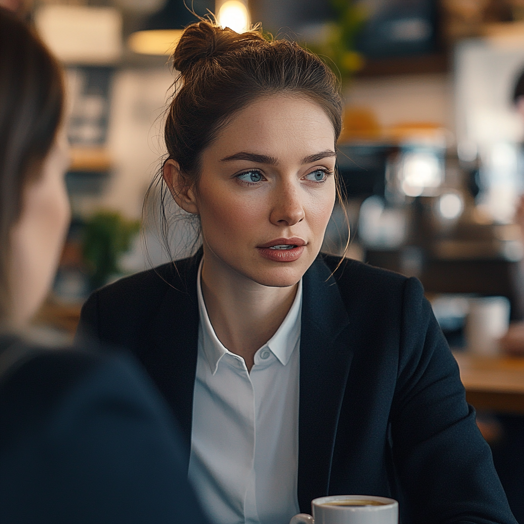 A woman talking to her friend | Source: no source