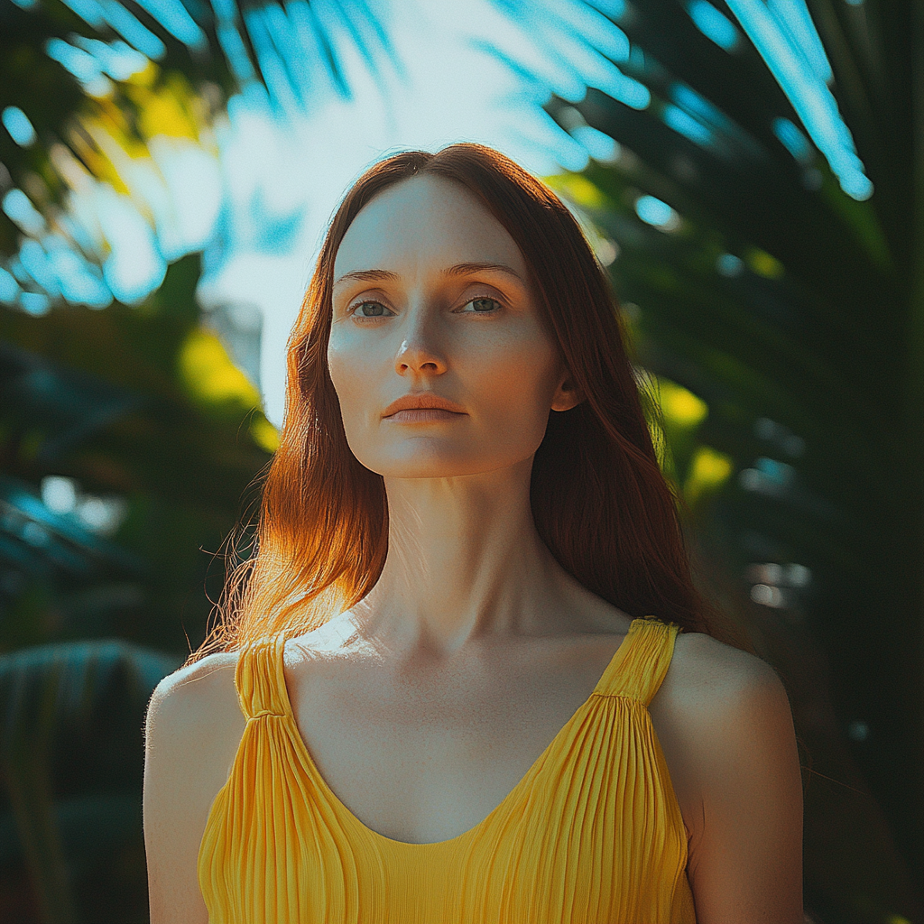 A woman standing outdoors | Source: no source