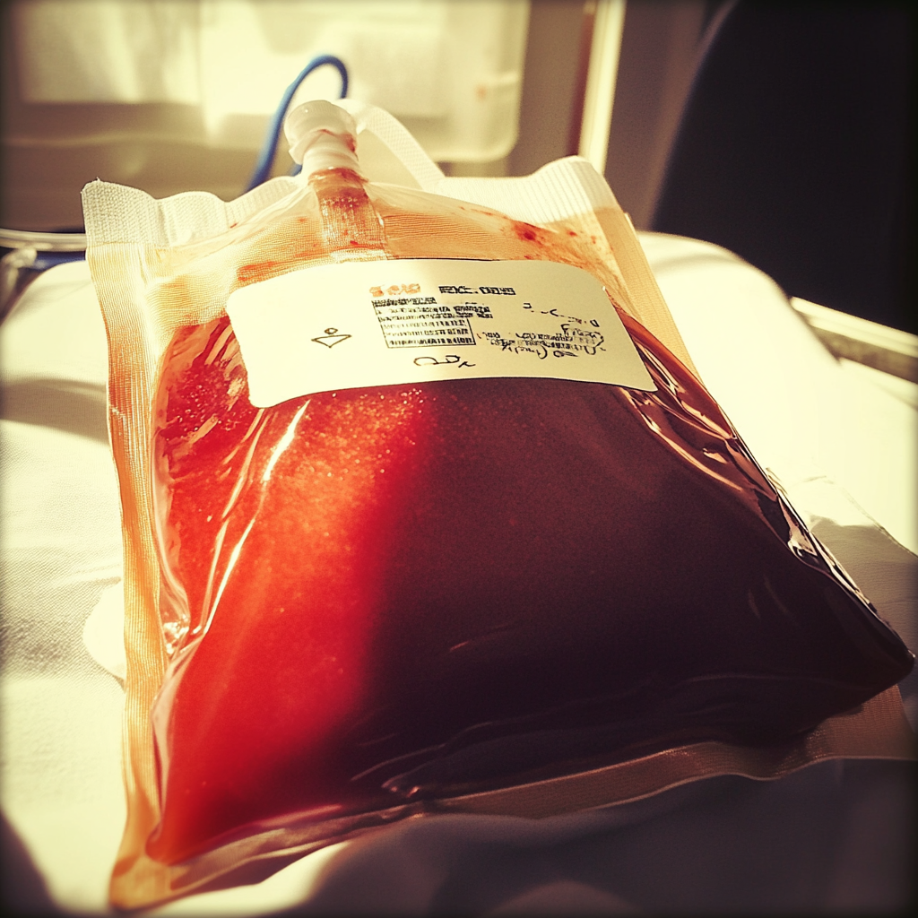 A blood donation bag | Source: no source