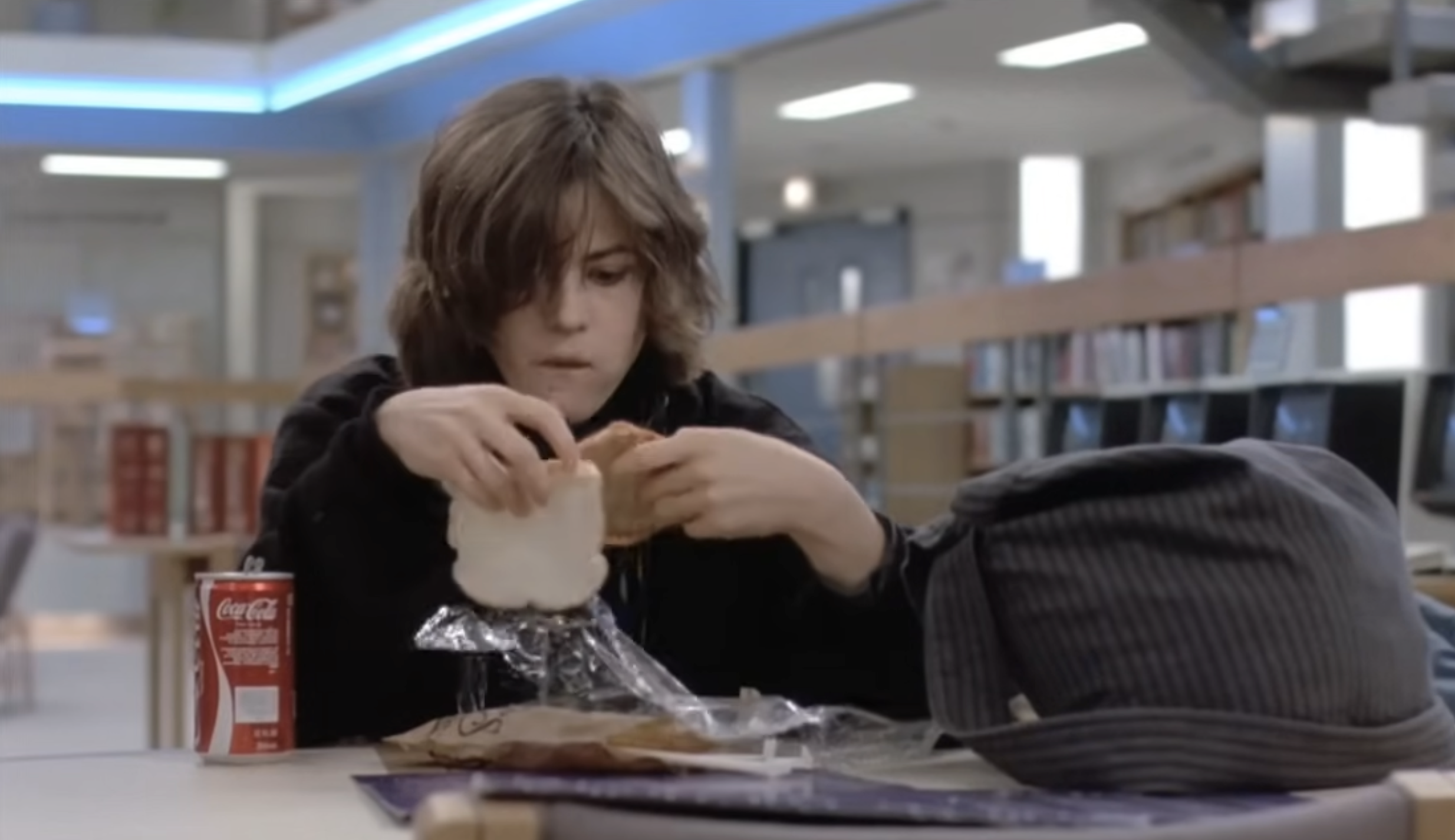 Ally Sheedy in a scene from "The Breakfast Club" dated June 16, 2011 | Source: YouTube/@MOVIECLIPS