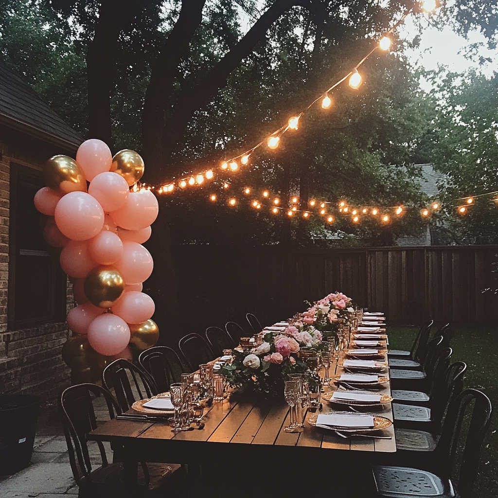 A backyard setup | Source: no source