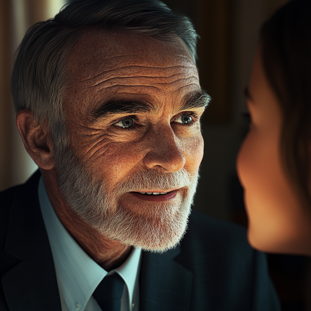 A man talking to his niece | Source: no source