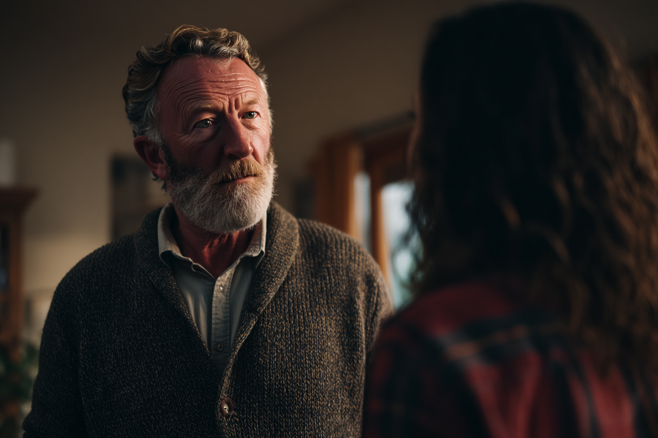 A man talking to his stepdaughter | Source: no source