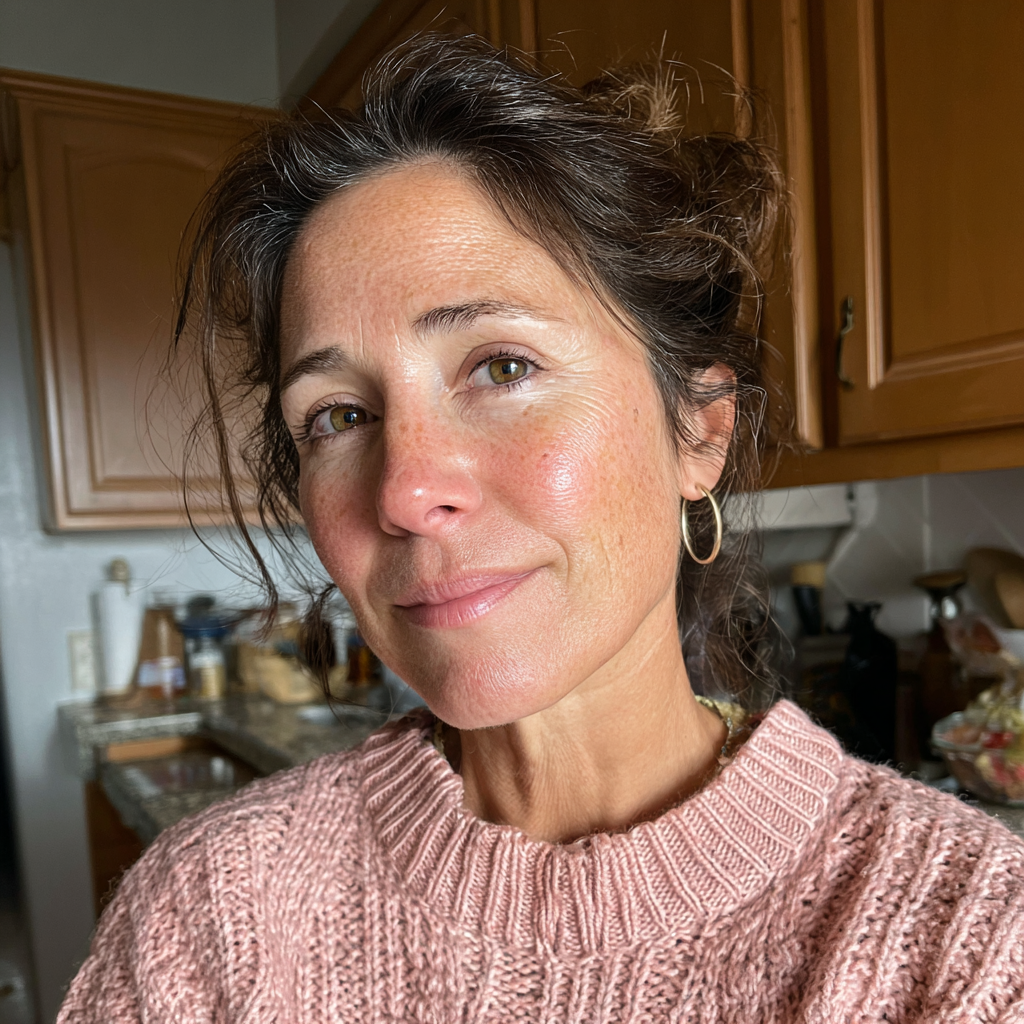 A woman standing in a kitchen | Source: No source