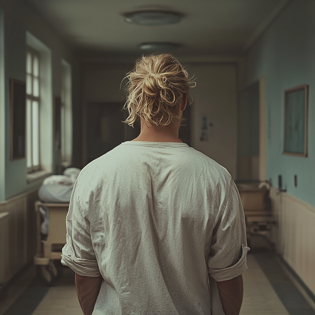 A man walking away in the hospital | Source: No source