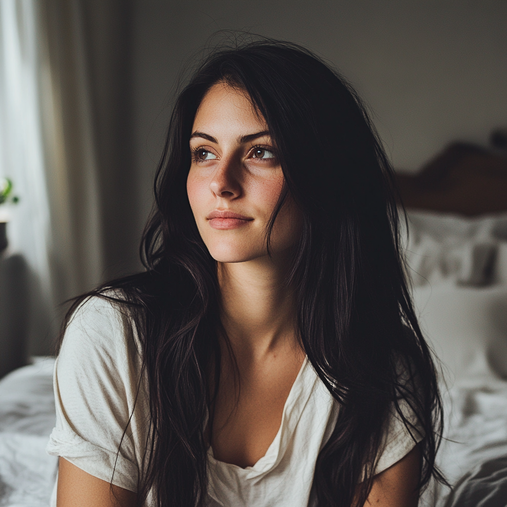A smirking woman | Source: no source