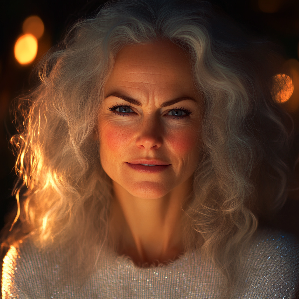A senior woman smiling | Source: no source