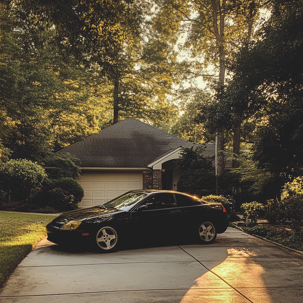 A car parked in a driveway | Source: no source