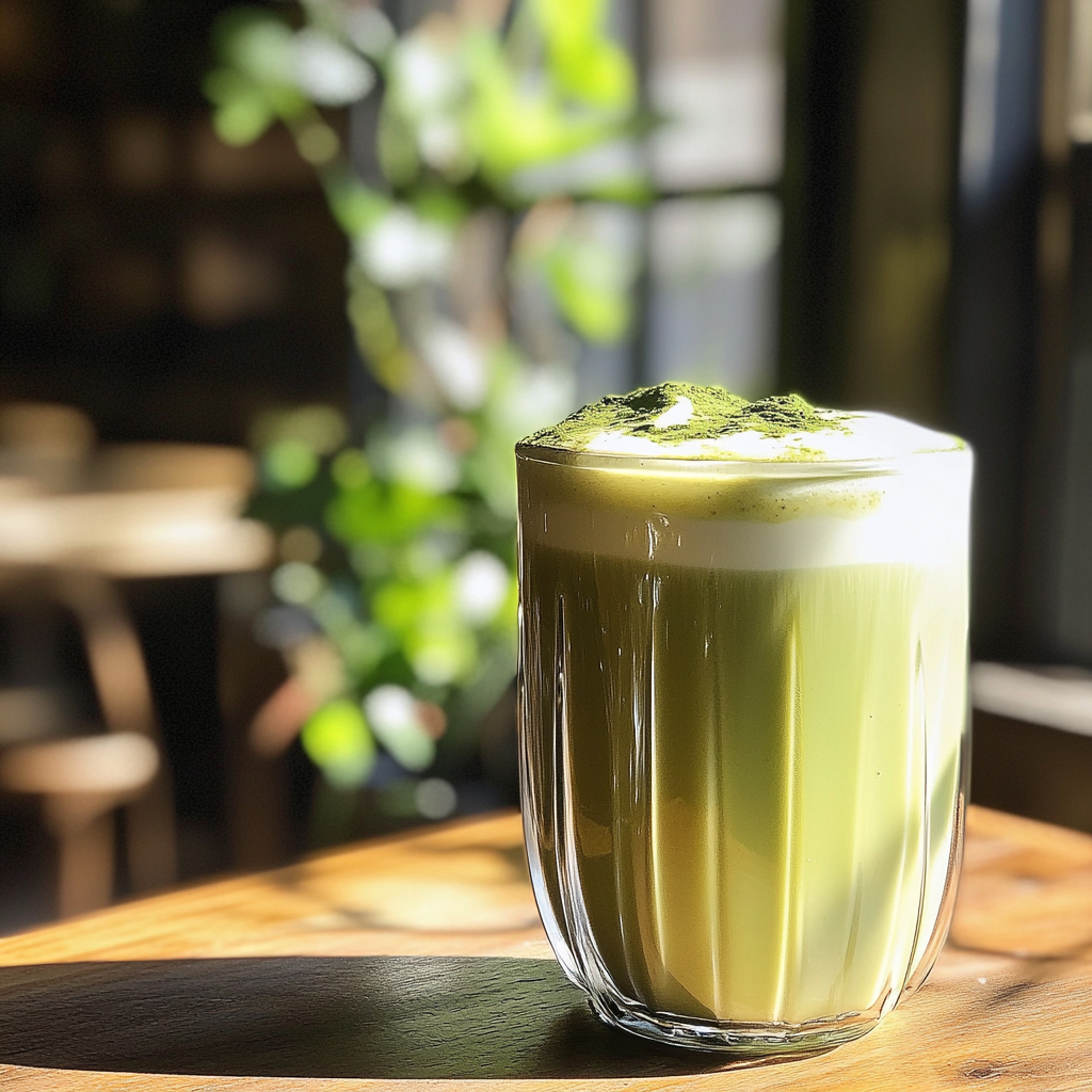 A matcha latte | Source: No source
