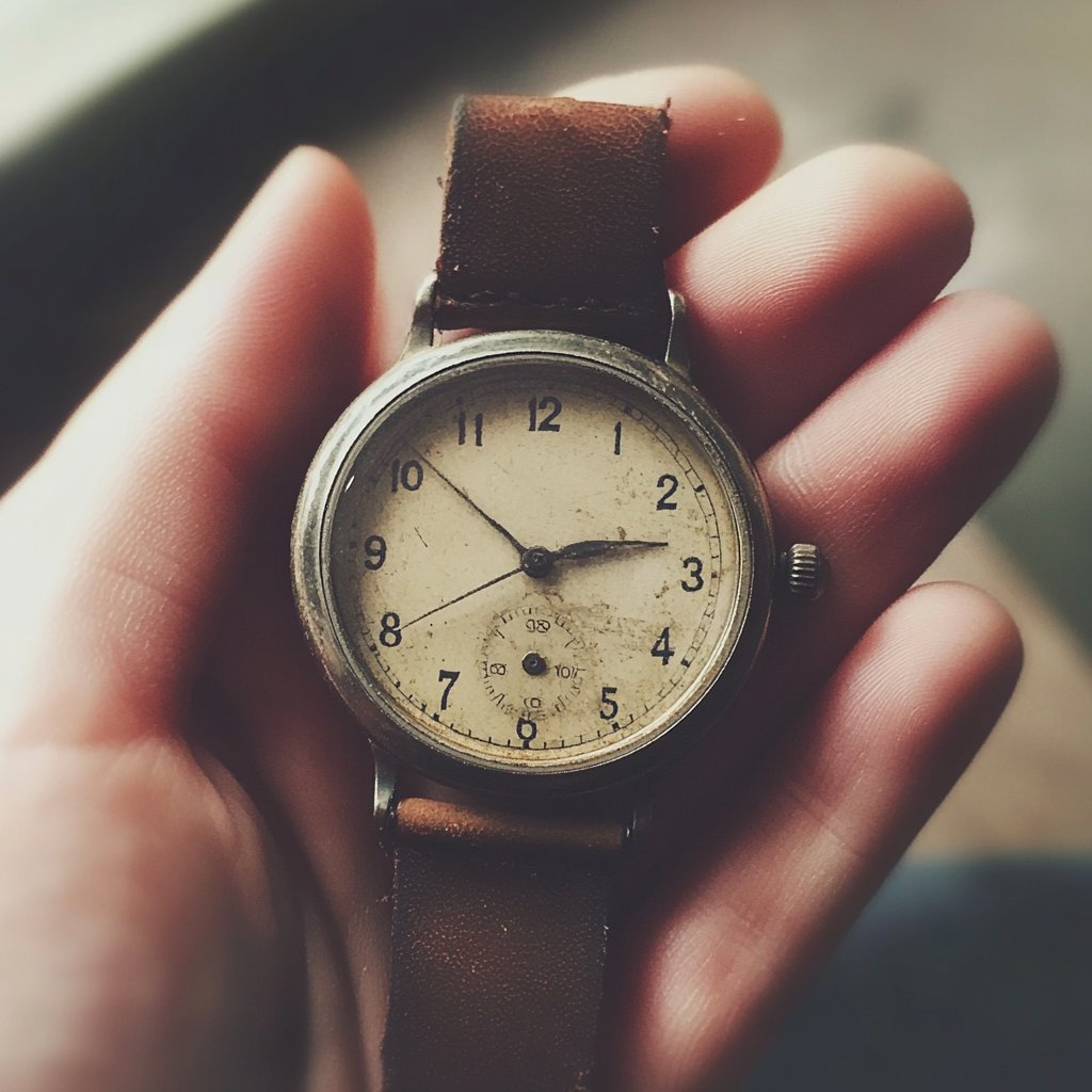 A person holding a watch | Source: No source