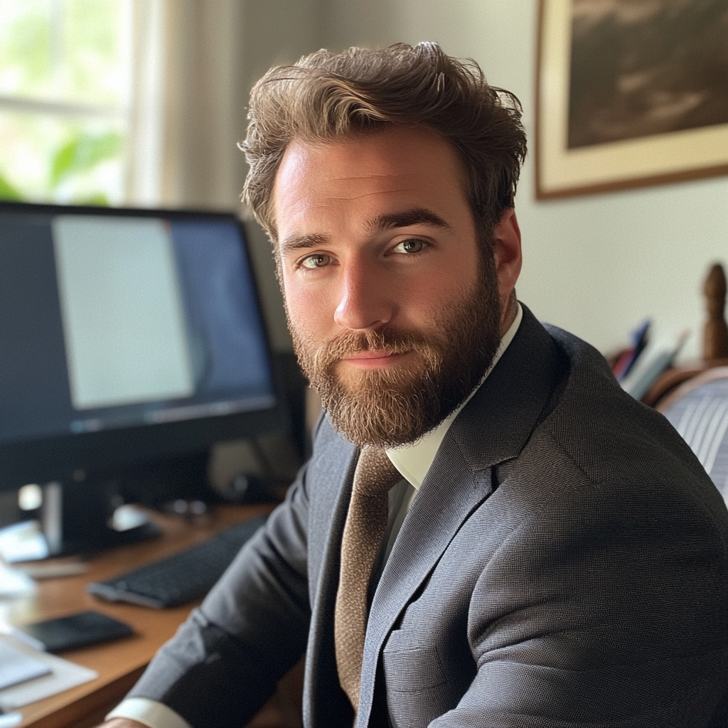 A man sitting in his office | Source: No source