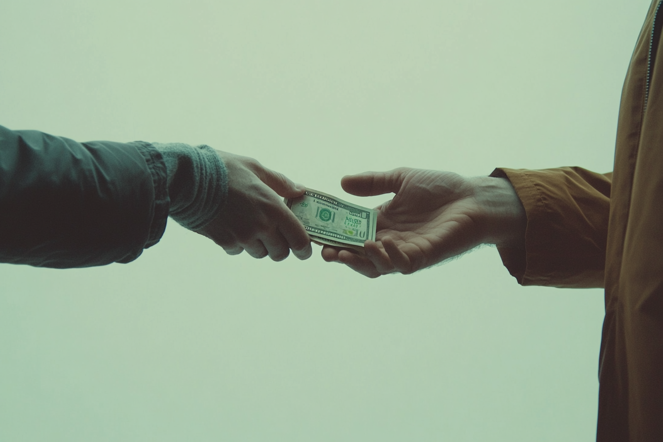 Money exchanging hands | Source: no source