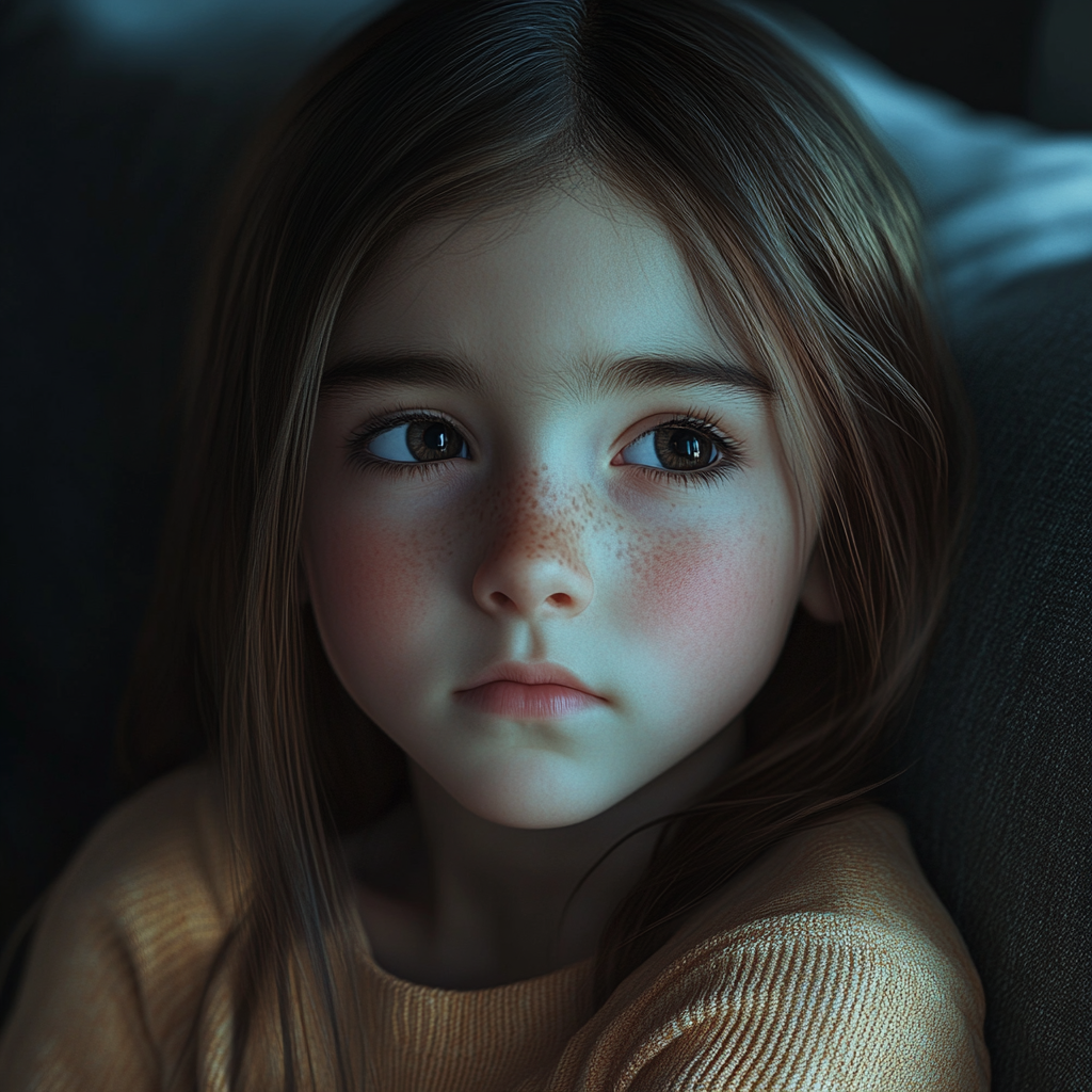An upset girl looking at someone | Source: no source
