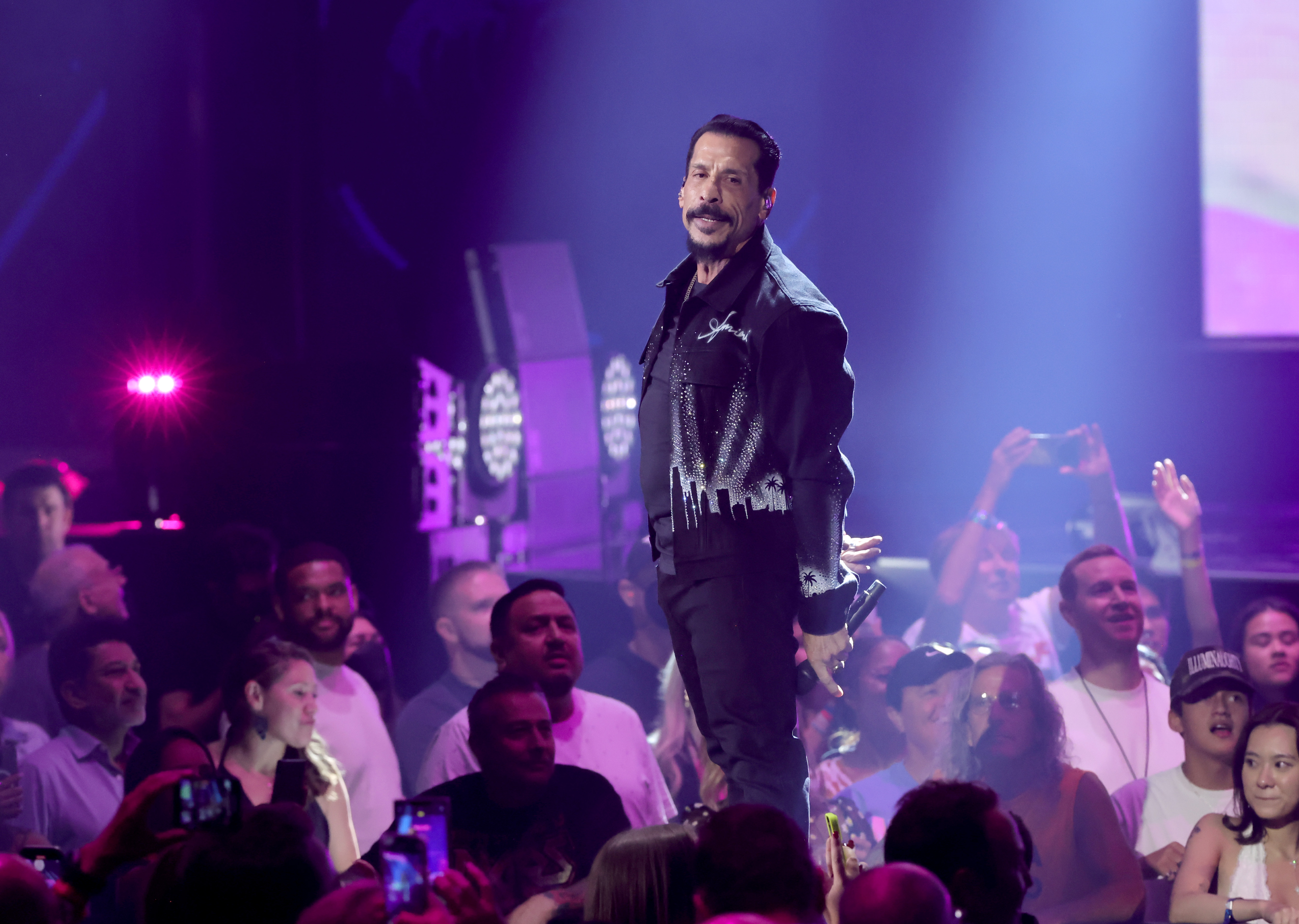 Danny Wood onstage at the iHeartRadio Music Festival at T-Mobile Arena. | Source: Getty Images