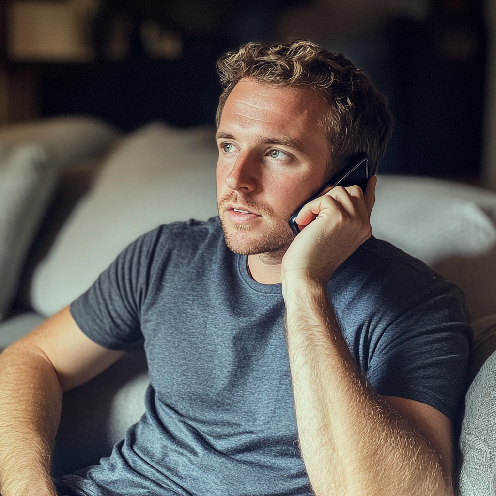 A man talking on a phone | Source: no source