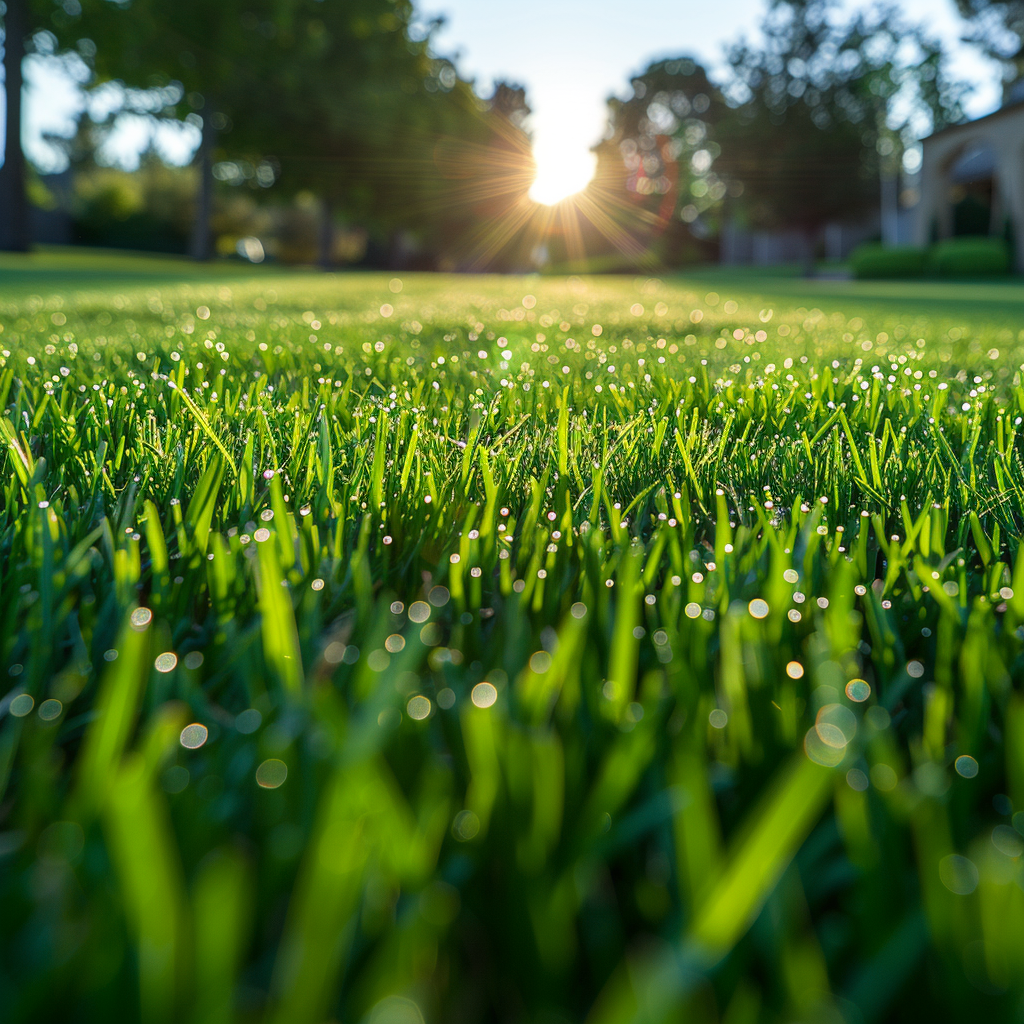 A neatly cut lawn | Source: No source