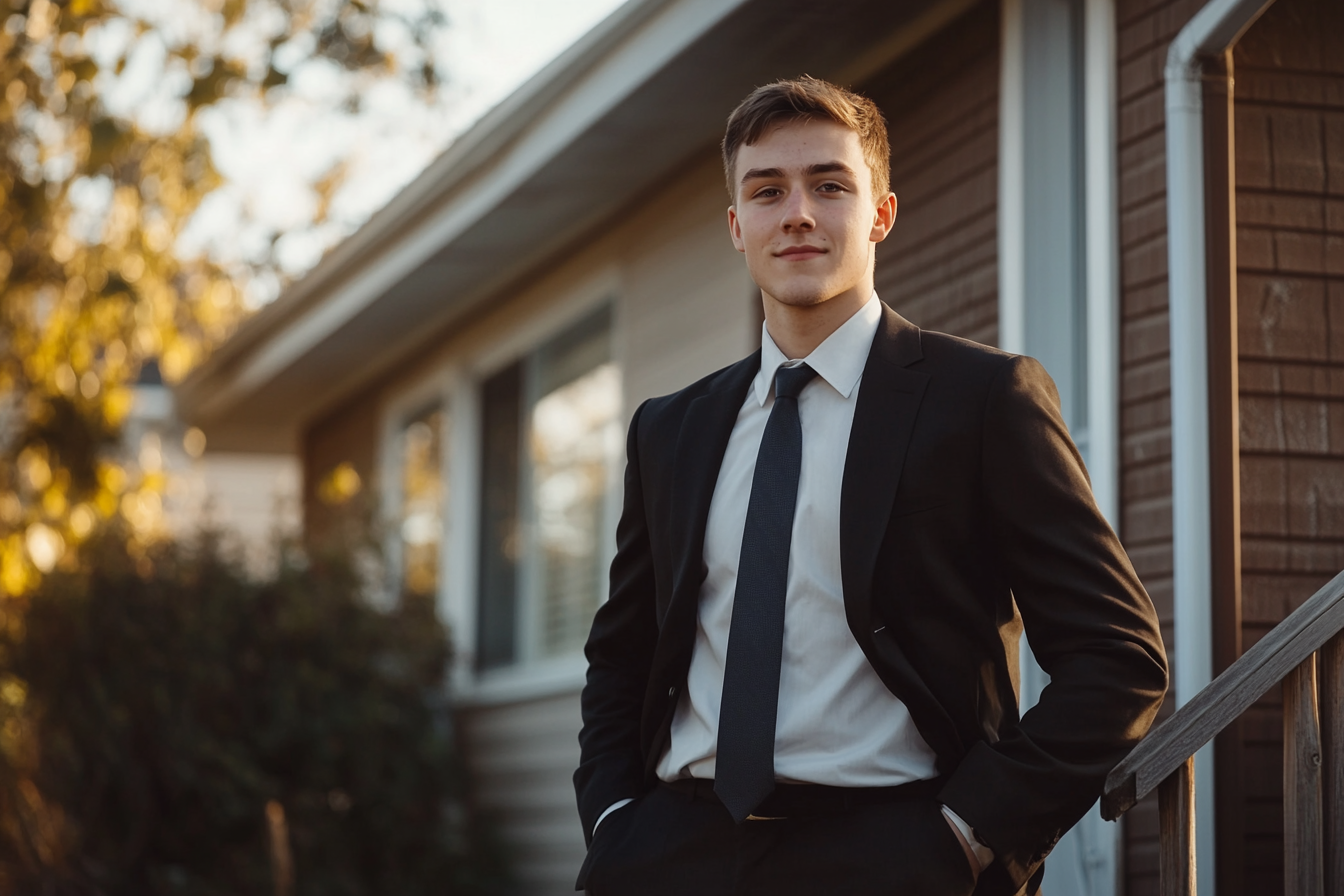 A young man in a suit | Source: No source
