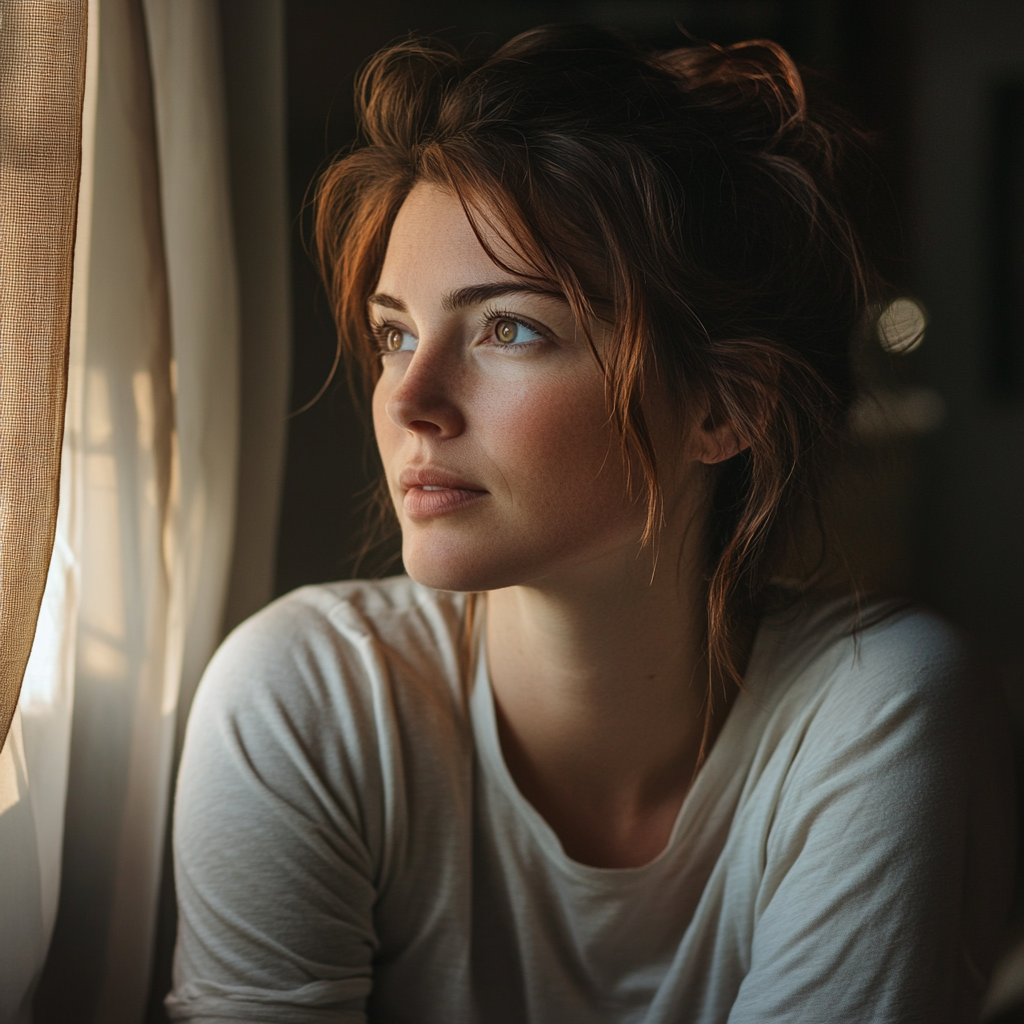 A thoughtful woman looking out the window | Source: No source