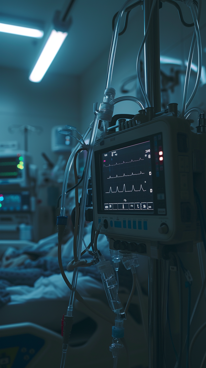 A close-up of a hospital machine | Source: No source