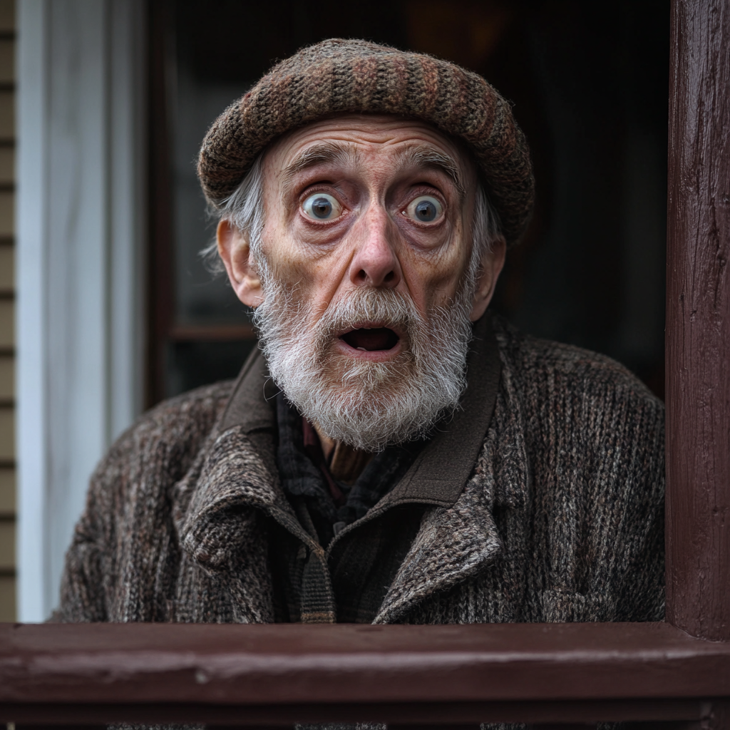 A surprised elderly man | Source: No source