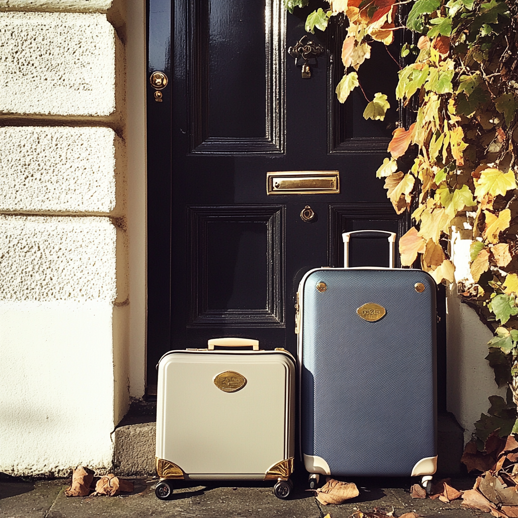 Suitcases on a doorstep | Source: no source