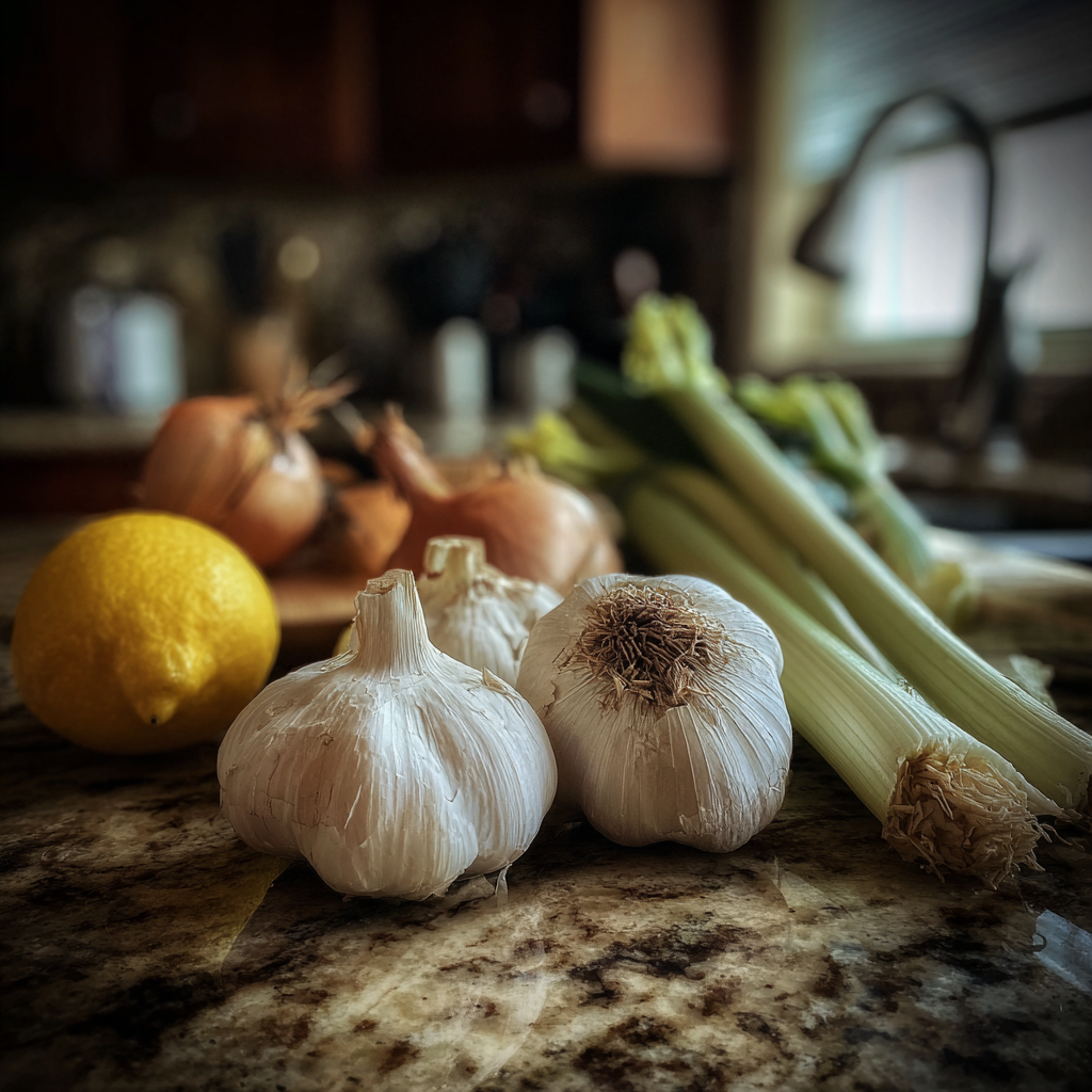 Fresh ingredients on a counter | Source: No source