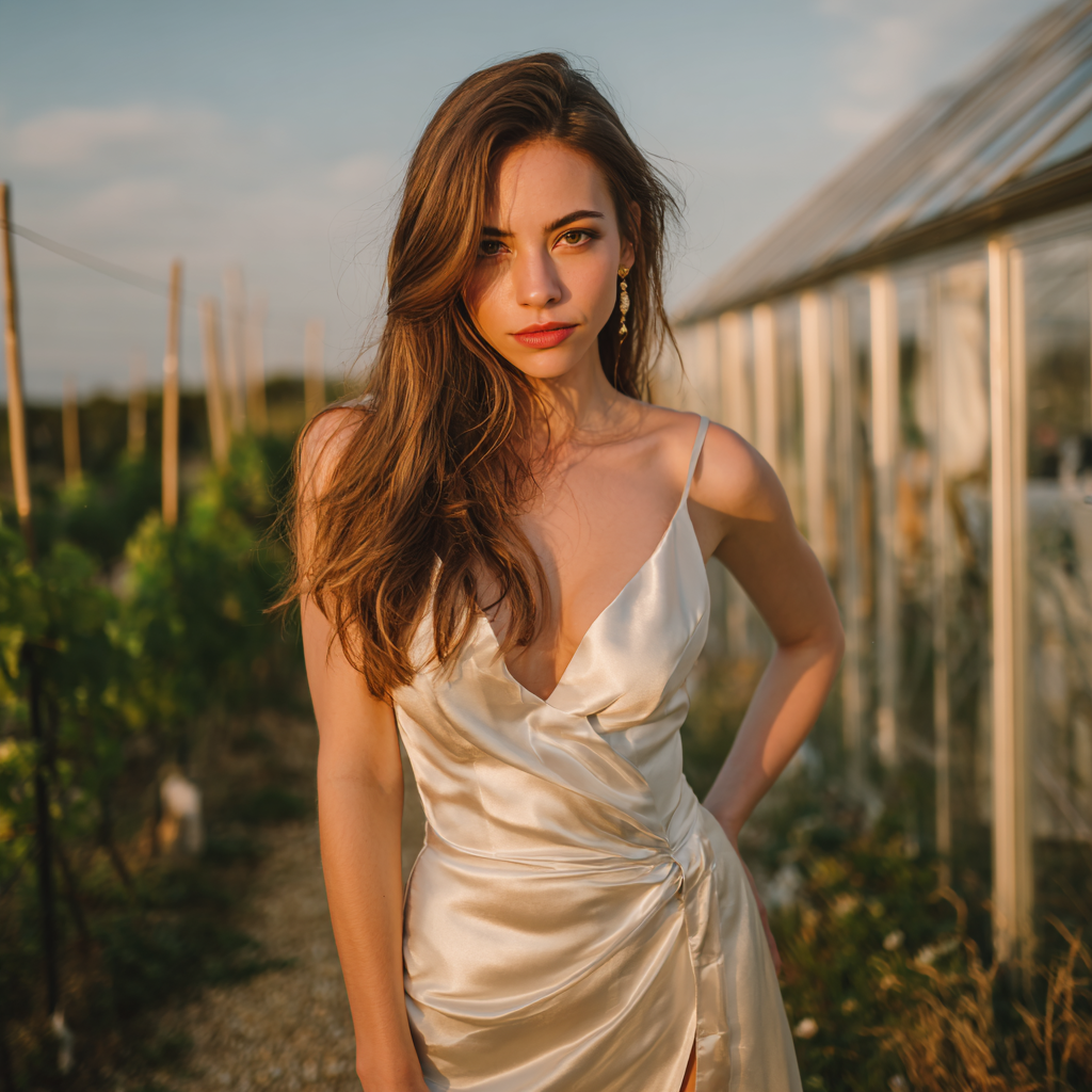 A close up of a bride wearing a silk dress | Source: No source