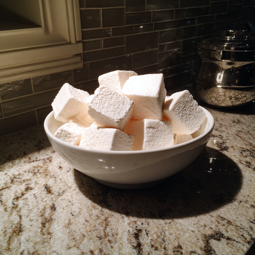 A bowl of marshmallows | Source: No source