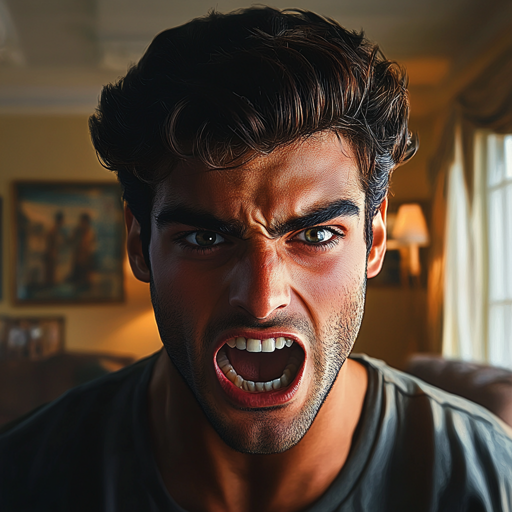 A furious man yelling | Source: no source