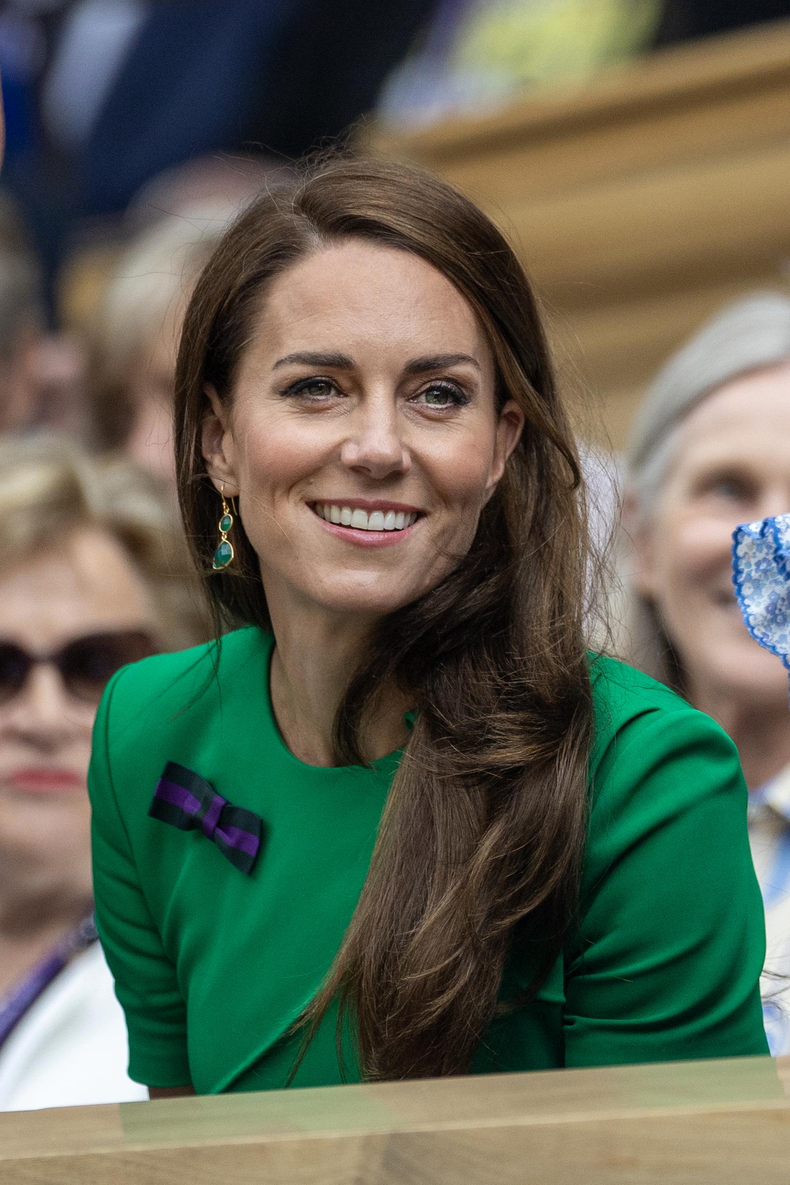 Catherine, Princess of Wales, during day 14 of The Wimbledon Championships 2023 at the All England Lawn Tennis and Croquet Club on July 16 in London. | Source: Getty Images