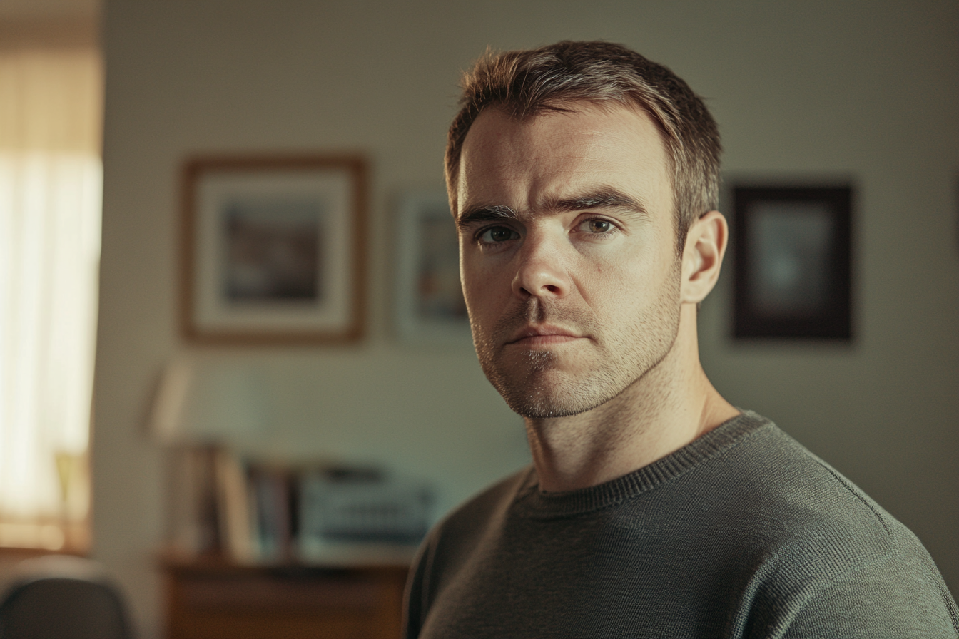 A man standing in a living room | Source: No source