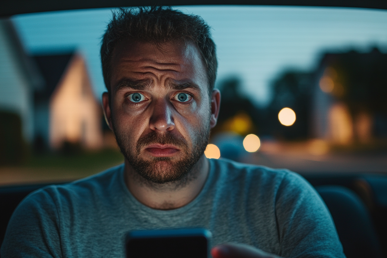 A man looking at his phone in confusion | Source: no source