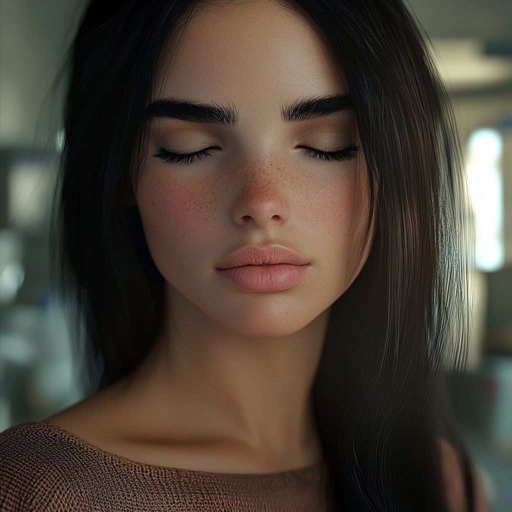 A sad woman closing her eyes | Source: No source