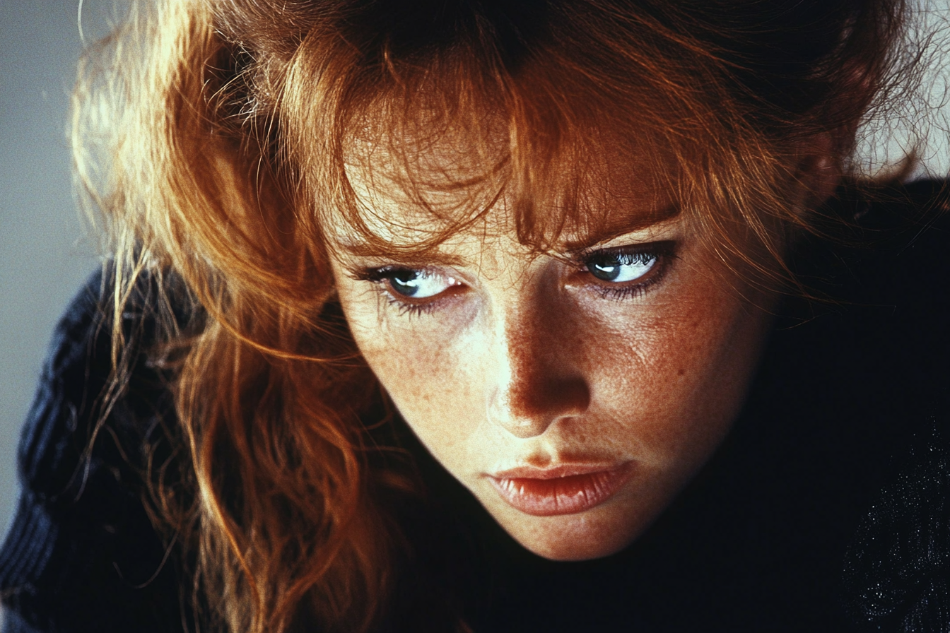 Close up of a worried-looking woman | Source: No source